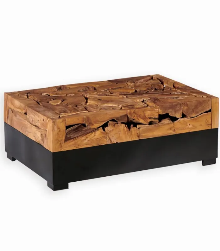 Découvrez Nos Meubles En Teck|Tables Basses|Cocktail Scandinave Table basse racine de teck et métal AYUNG
