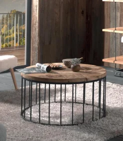 Découvrez Nos Meubles En Teck|Tables Basses|Cocktail Scandinave Table basse ronde teck KANTA