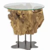 Découvrez Nos Meubles En Teck|Tables Basses|Cocktail Scandinave Table basse teck racine pied métal SERAM