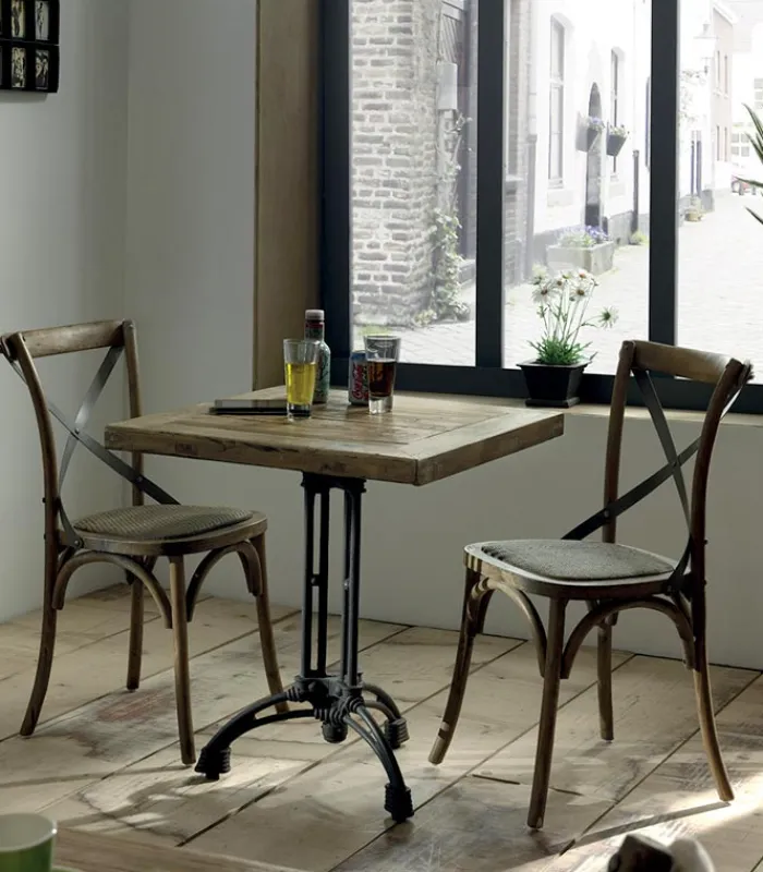 Tables|Cocktail Scandinave Table bistrot bois recyclé STERLING