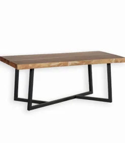 Tables|Cocktail Scandinave Table bois de suar pieds métal KUMA