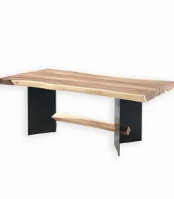 Tables|Cocktail Scandinave Table bois de suar pieds métal RAIA