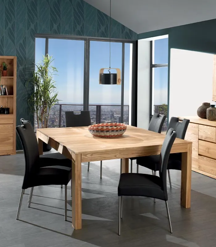 Tables|Cocktail Scandinave Table carrée frêne massif HARTFORD