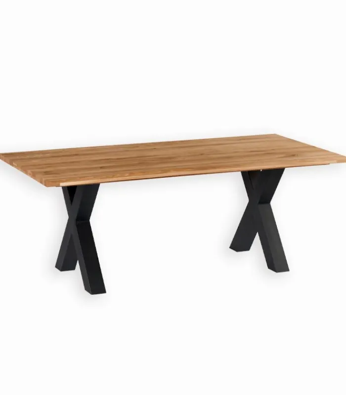 Tables|Cocktail Scandinave Table chêne massif et pieds métal HALDEN