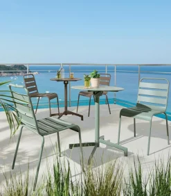 Tables De Jardin|Cocktail Scandinave Table de jardin carrée pliante GARRY