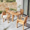 Tables De Jardin|Découvrez Nos Meubles En Teck|Cocktail Scandinave Table de jardin ovale avec allonge PAPEETE