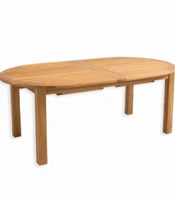 Découvrez Nos Meubles En Teck|Tables De Jardin|Cocktail Scandinave Table de jardin ovale avec allonge VARU
