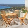 Découvrez Nos Meubles En Teck|Tables De Jardin|Cocktail Scandinave Table de jardin ronde RANGI