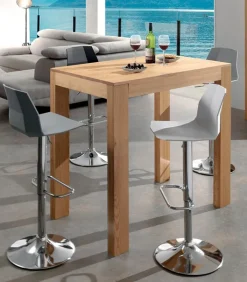 Tables|Cocktail Scandinave Table haute frêne massif HARTFORD