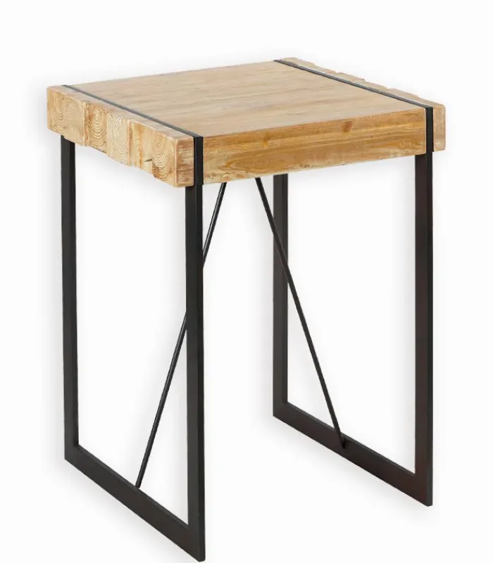 Tables|Cocktail Scandinave Table haute sapin et métal FABRIK