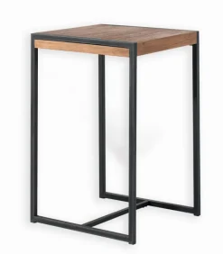 Découvrez Nos Meubles En Teck|Tables|Cocktail Scandinave Table haute teck recyclé et métal BROWTON