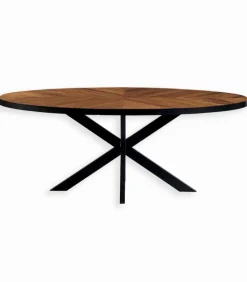 Découvrez Nos Meubles En Teck|Tables|Cocktail Scandinave Table ovale teck RAMA