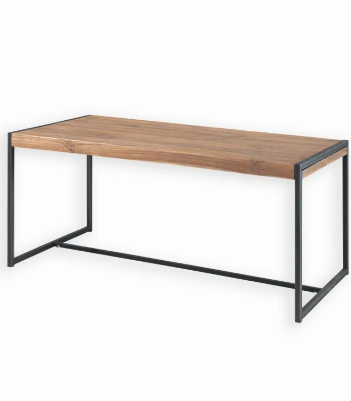 Découvrez Nos Meubles En Teck|Tables|Cocktail Scandinave Table rectangulaire teck et métal BROWTON