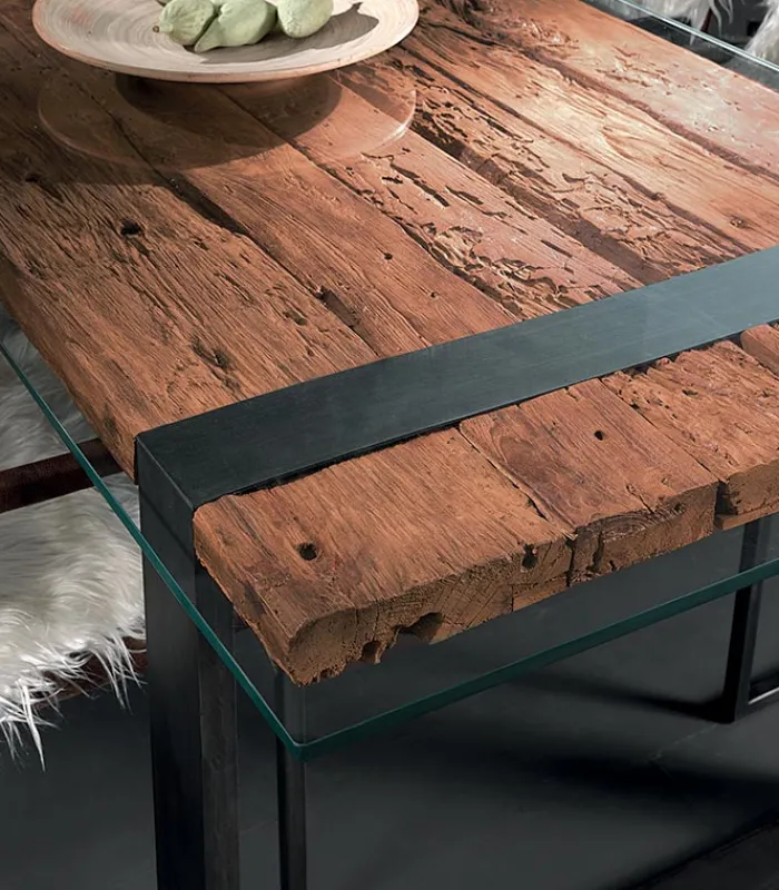 Découvrez Nos Meubles En Teck|Tables|Cocktail Scandinave Table rectangulaire teck recyclé VANCOUVER