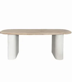 Tables|Cocktail Scandinave Table sapin et MDF blanc SANTORIN
