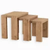 Tables Basses|Cocktail Scandinave Tables basses gigogne MOVING en pin massif ciré