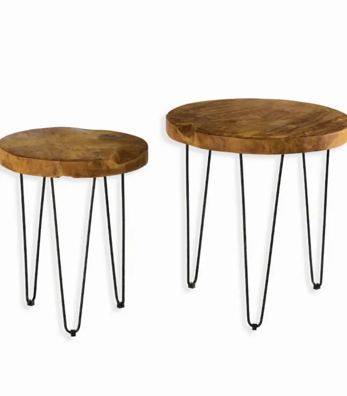 Découvrez Nos Meubles En Teck|Tables Basses|Cocktail Scandinave Tables basses gigogne teck Costa