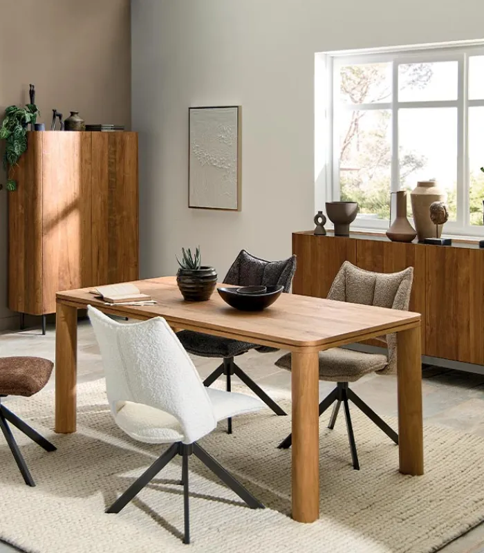 Découvrez Nos Meubles En Teck|Tables|Cocktail Scandinave Table teck recyclé NEVADA