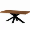 Découvrez Nos Meubles En Teck|Tables|Cocktail Scandinave Table teck recyclé pied croix métal EASTON