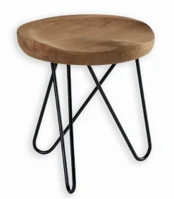 Poufs, Tabourets & Bancs|Poufs, Tabourets & Bancs|Cocktail Scandinave Tabouret assise teck