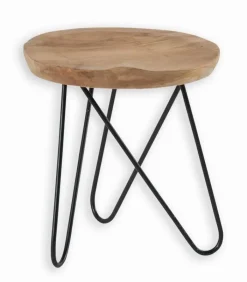 Poufs, Tabourets & Bancs|Poufs, Tabourets & Bancs|Cocktail Scandinave Tabouret assise teck