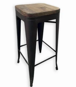 Chaises De Bar|Chaises De Bar|Cocktail Scandinave Tabouret de bar métal et bois STORGARD