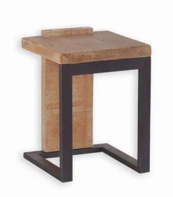 Poufs, Tabourets & Bancs|Poufs, Tabourets & Bancs|Cocktail Scandinave Tabouret sapin & métal WESTMOUNT
