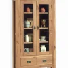 Vitrines & Enfilades|Cocktail Scandinave Vitrine chêne huilé 2 portes NORWAY